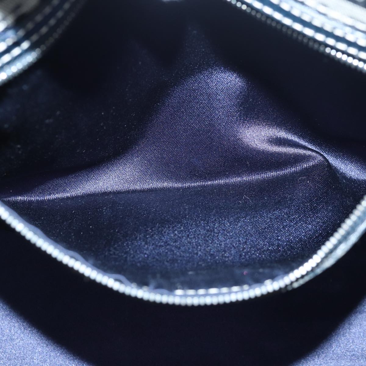 FENDI Zucchino Canvas Mamma Baguette Hand Bag Navy81442