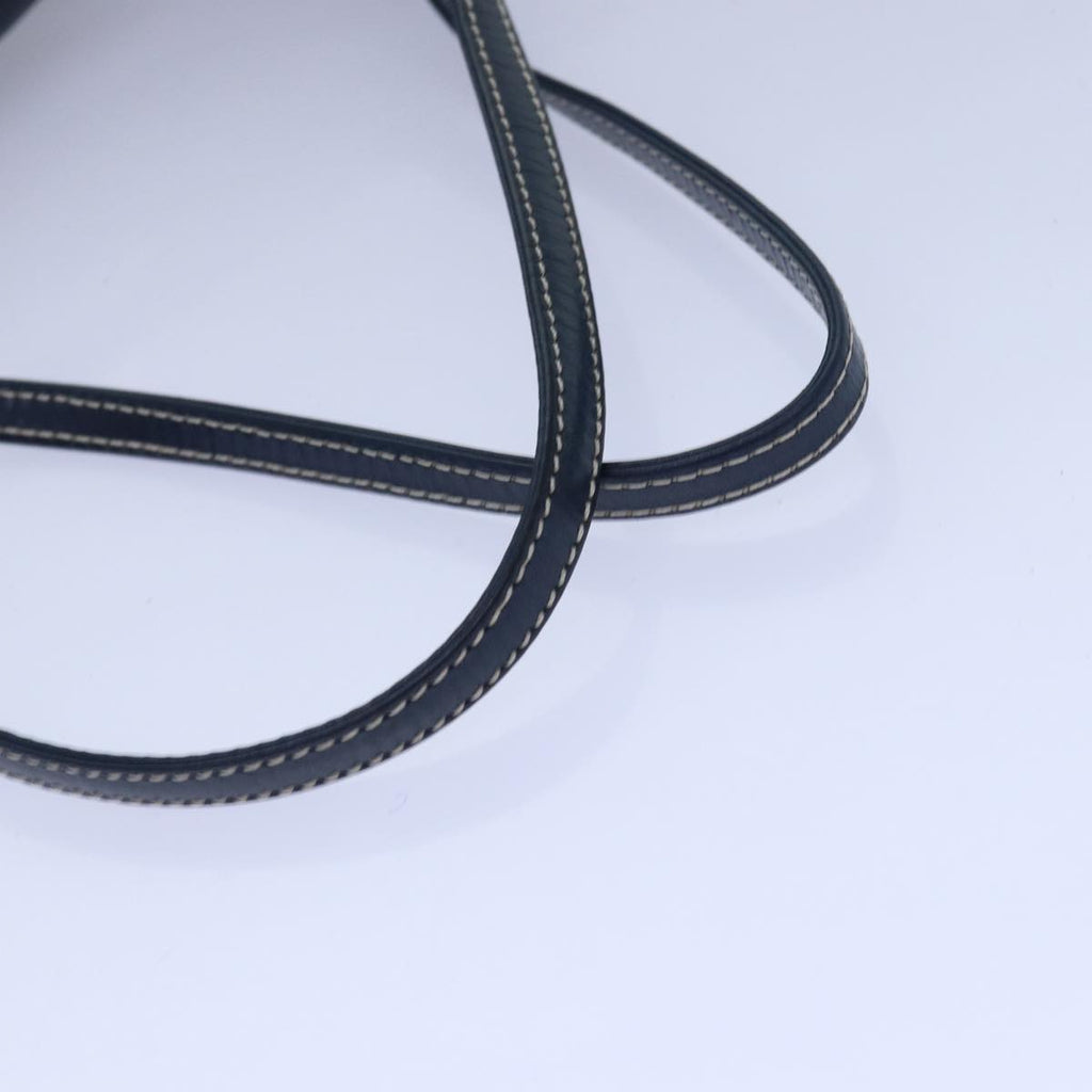 FENDI Zucchino Canvas Mamma Baguette Hand Bag Navy81442