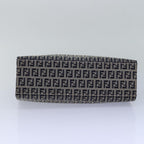 FENDI Zucchino Canvas Mamma Baguette Hand Bag Navy81442