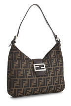 Fendi,  Brown Zucca Canvas Shoulder Bag, Brown