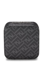 Fendi,  Grey Zucca Jewelry Case, Black