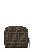 Fendi,  Brown Zucca Canvas Compact Wallet, Brown