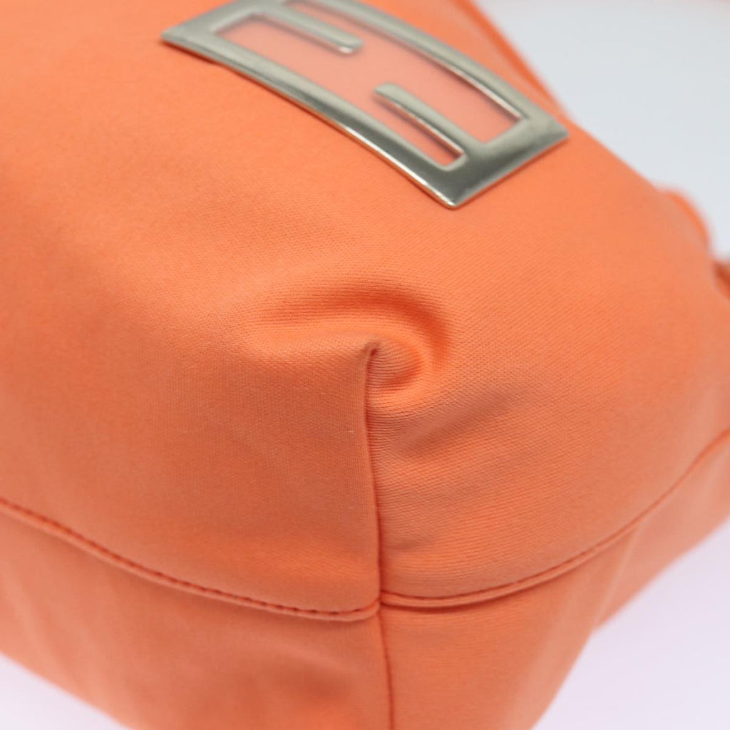 FENDI Mamma Baguette Shoulder Bag Nylon Orange81641