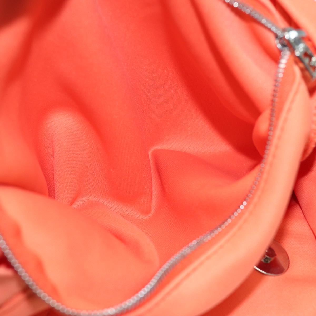 FENDI Mamma Baguette Shoulder Bag Nylon Orange81641