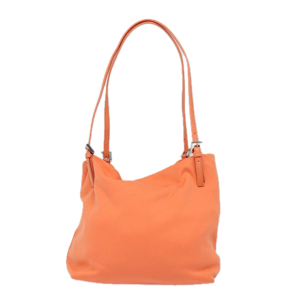 FENDI Mamma Baguette Shoulder Bag Nylon Orange81641