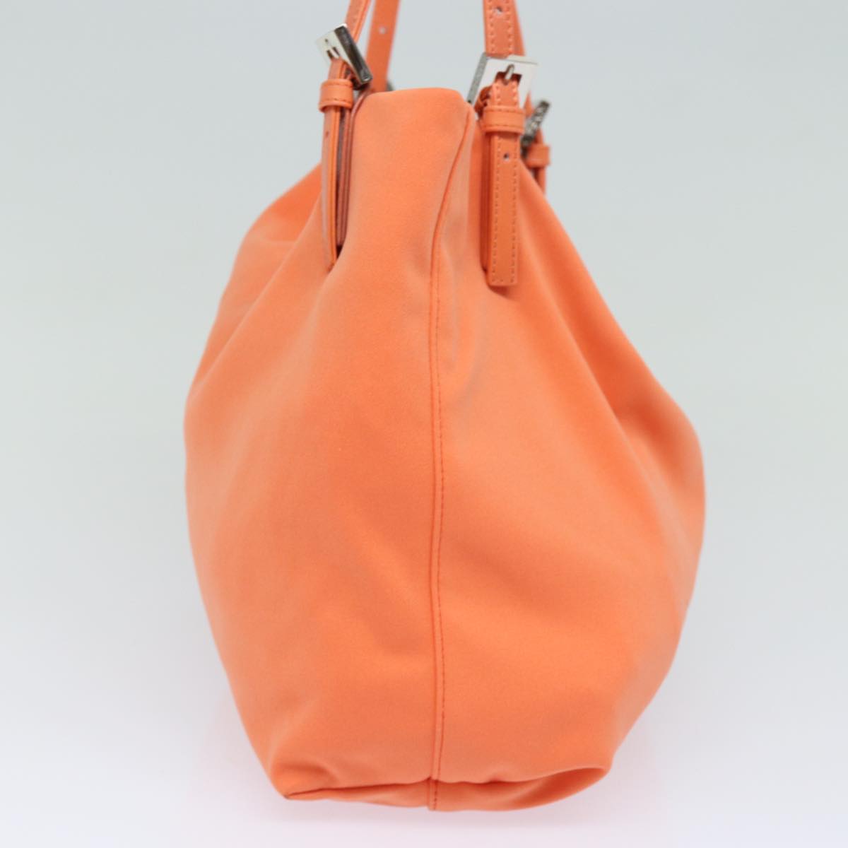 FENDI Mamma Baguette Shoulder Bag Nylon Orange81641