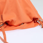 FENDI Mamma Baguette Shoulder Bag Nylon Orange81641