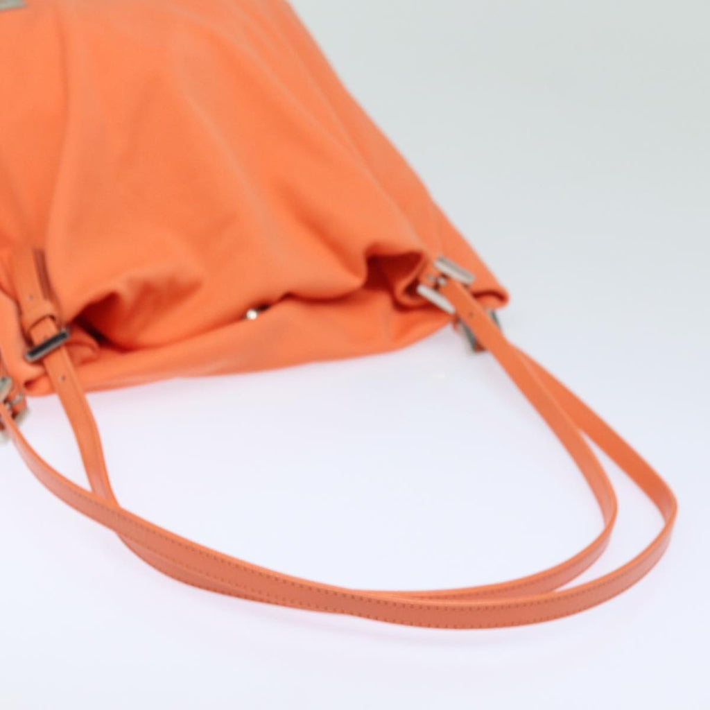 FENDI Mamma Baguette Shoulder Bag Nylon Orange81641