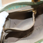 FENDI Zucchino Canvas Mamma Baguette Hand Bag Light Blue 2679581643