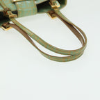 FENDI Zucchino Canvas Mamma Baguette Hand Bag Light Blue 2679581643