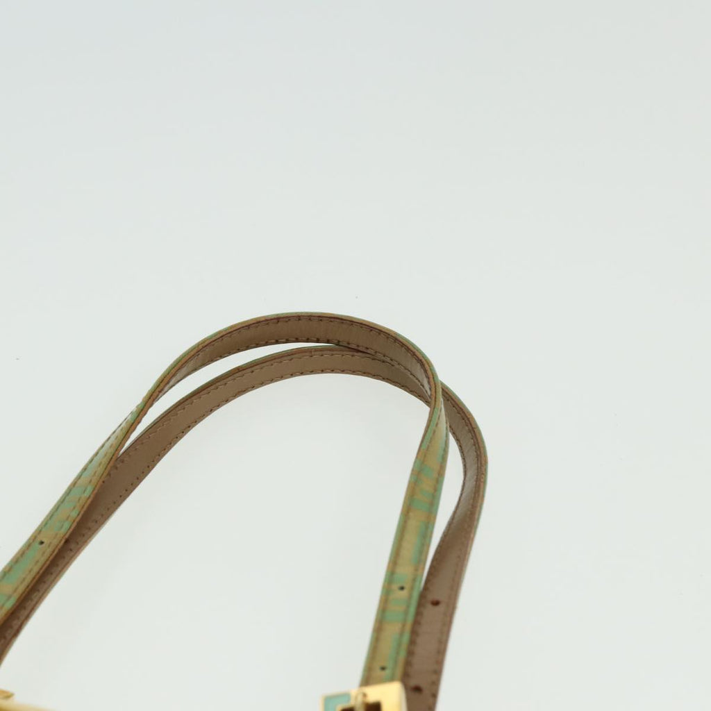 FENDI Zucchino Canvas Mamma Baguette Hand Bag Light Blue 2679581643