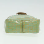 FENDI Zucchino Canvas Mamma Baguette Hand Bag Light Blue 2679581643