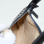 FENDI Zucchino Canvas Mamma Baguette Hand Bag Navy81644