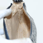 FENDI Zucchino Canvas Mamma Baguette Hand Bag Navy81644