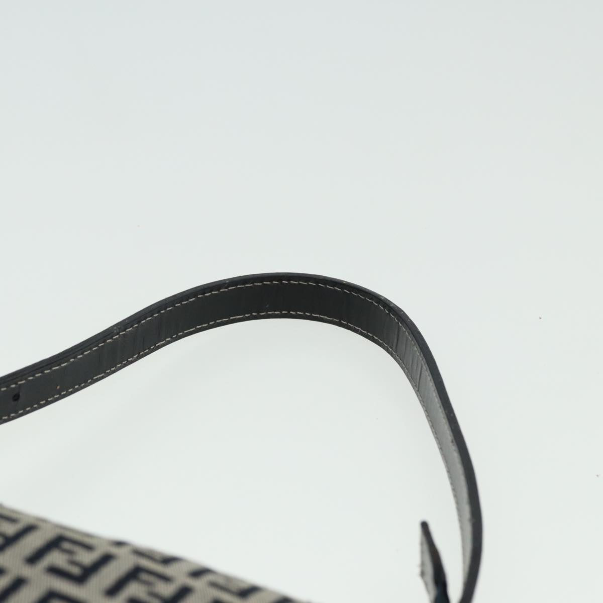 FENDI Zucchino Canvas Mamma Baguette Hand Bag Navy81644