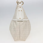 FENDI Zucca Canvas Shoulder Bag PVC Leather White 8BR44881645