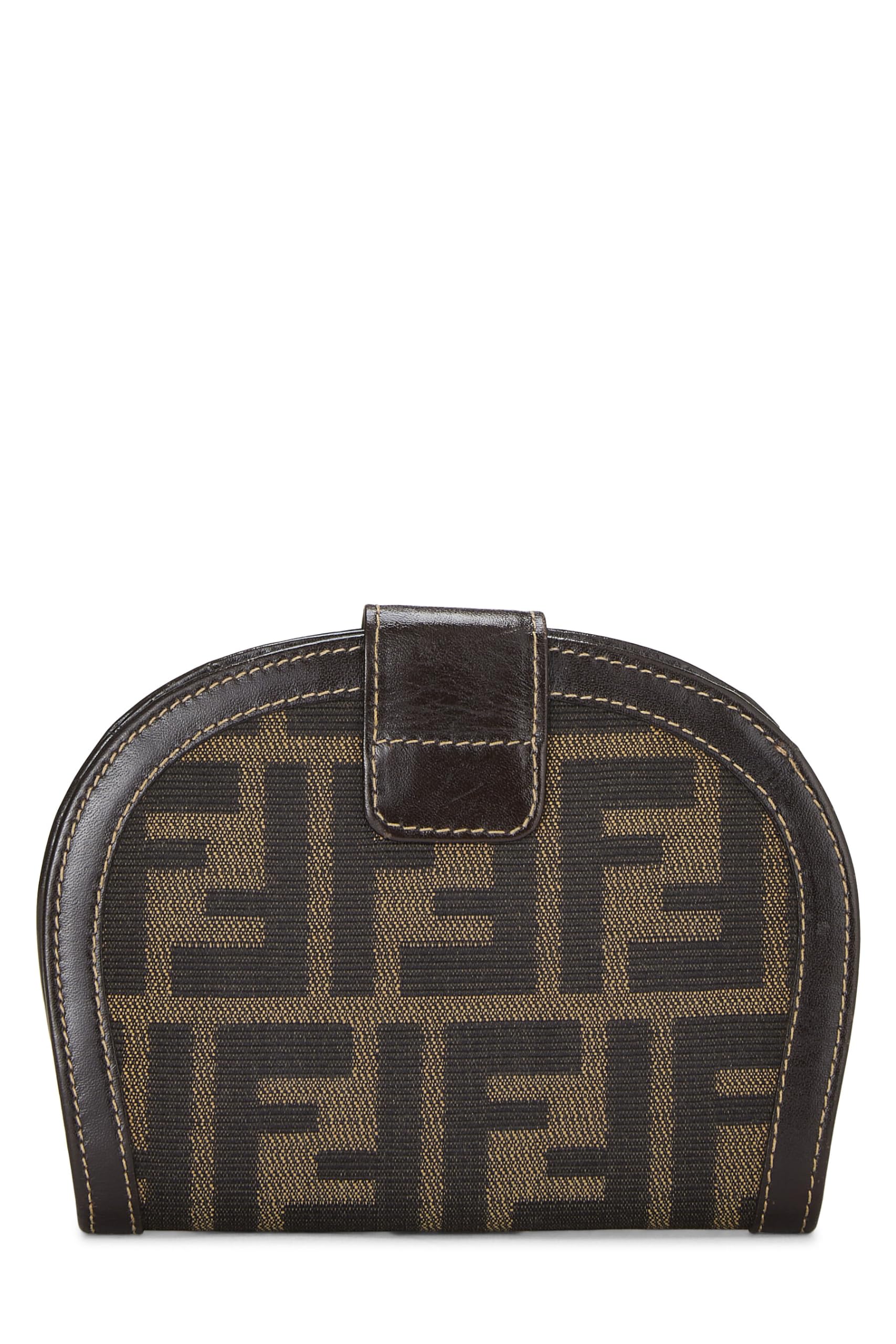 Fendi,  Brown Zucca Canvas Wallet, Brown
