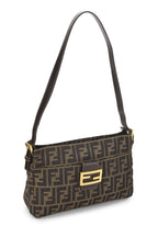 Fendi,  Brown Zucca Canvas Shoulder Bag, Brown