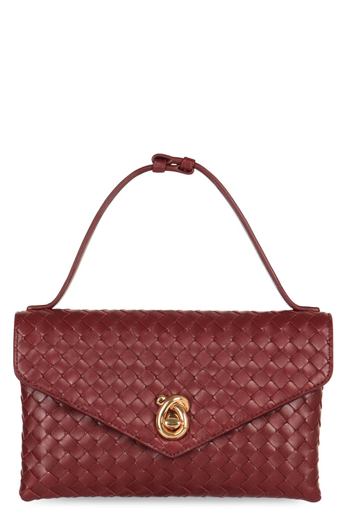 BOTTEGA VENETA Knot Lock Leather Crossbody Handbag - 25 cm
