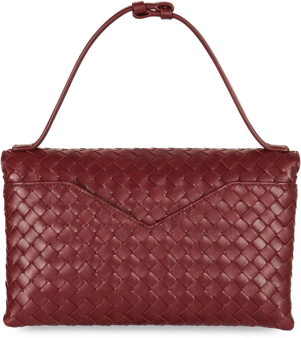 BOTTEGA VENETA Knot Lock Leather Crossbody Handbag - 25 cm