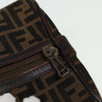 FENDI Zucca Canvas Boston Bag Brown Black81784