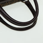 FENDI Zucca Canvas Boston Bag Brown Black81784