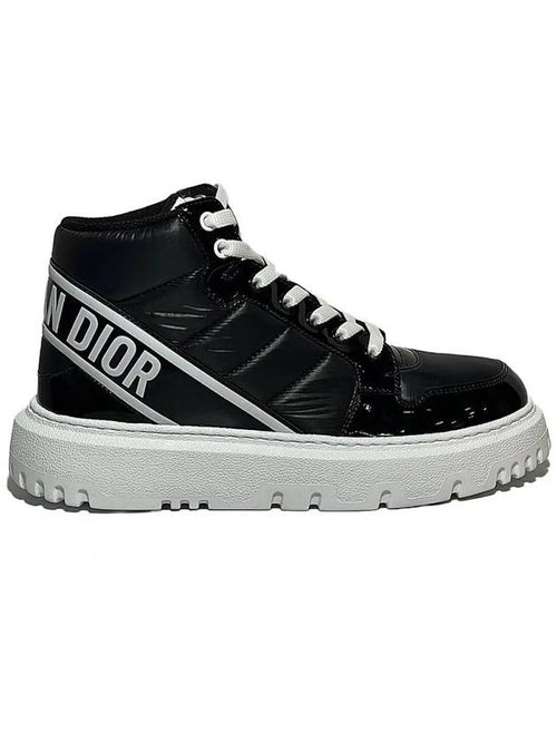 Quilted High Top Sneakers Black Dior