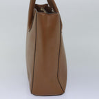 CELINE Hand Bag Leather Brown Auth 81859