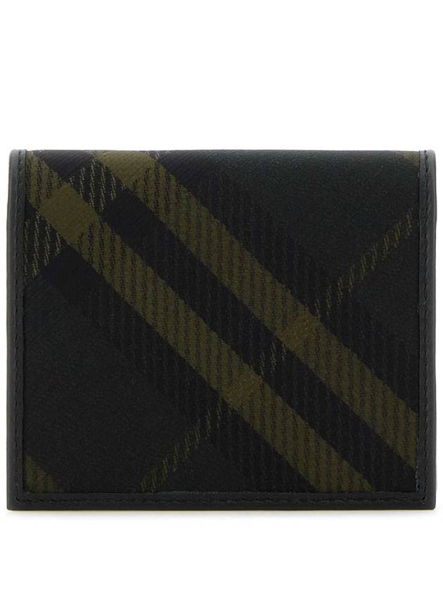 Burberry Check Zip Coin Pocket Card Wallet Shadow