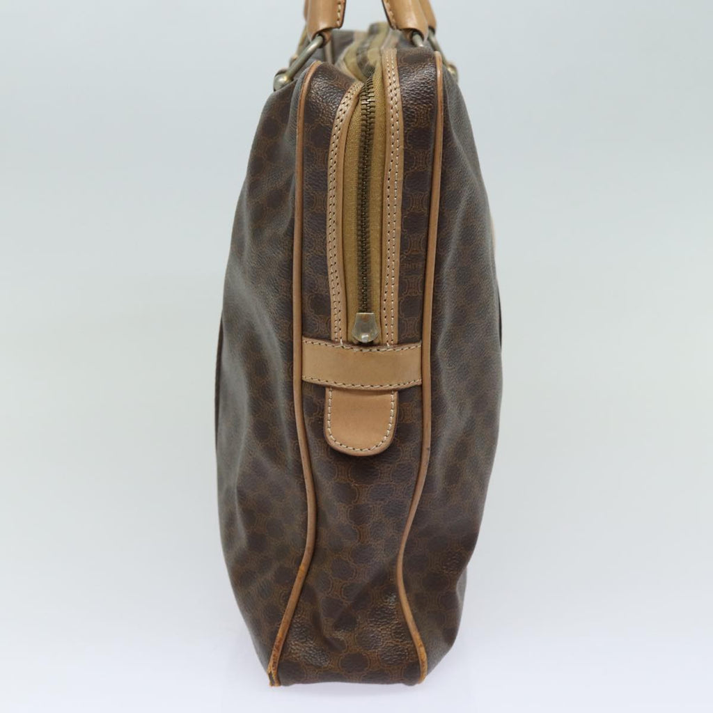 CELINE Macadam Canvas Business Bag PVC Leather Brown  81964