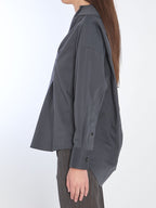 BOTTEGA VENETA Cotton-Silk Blend Shirt with Pointed Collar - Women's Size IT 40