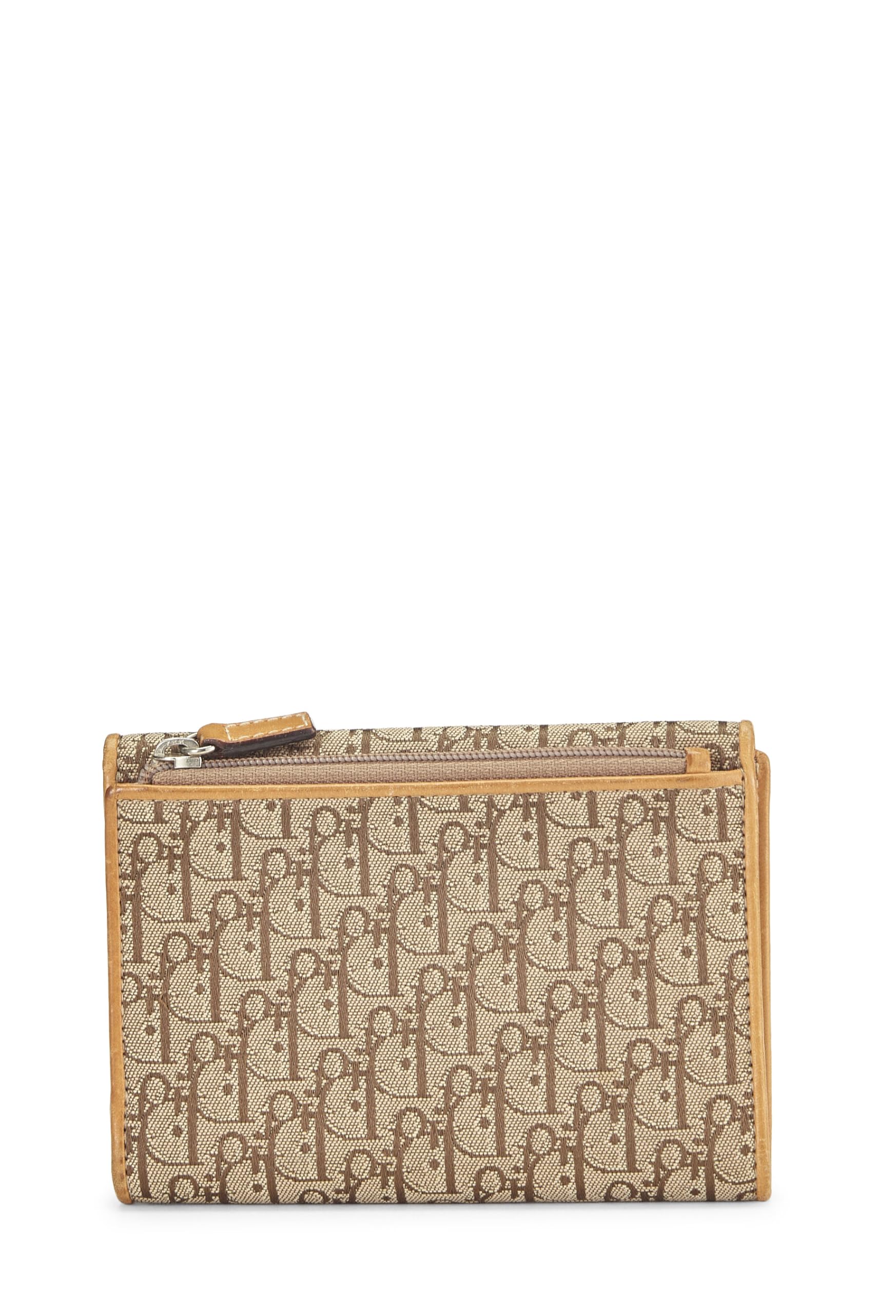 Dior,  Beige Trotter Canvas Wallet, Beige
