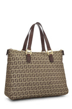 Fendi,  Beige Zucchino Tote Mini, Brown