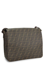Fendi,  Brown Zucca Coated Canvas Messenger Large, Brown