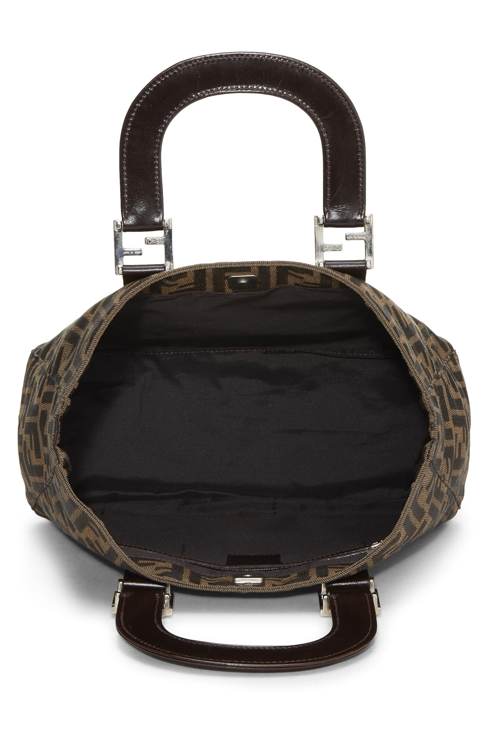 Fendi,  Brown Zucca Canvas Handbag, Brown