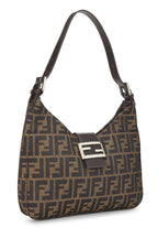 Fendi,  Brown Zucca Canvas Shoulder Bag, Brown