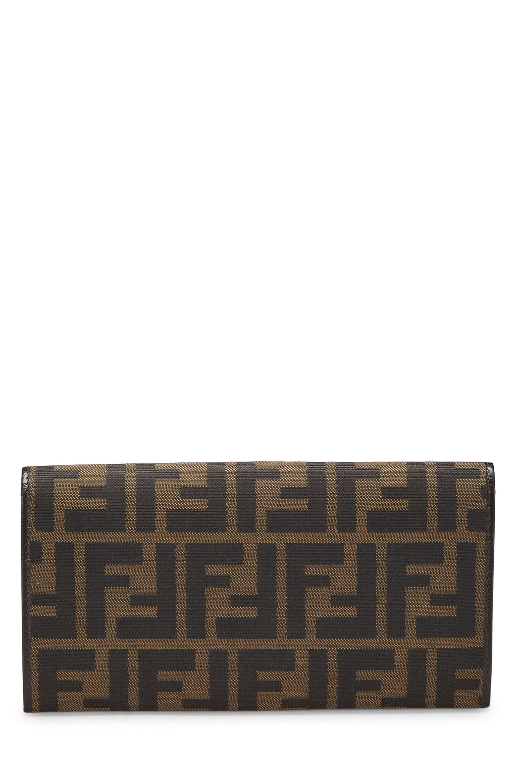 Fendi,  Brown Zucca Canvas Long Wallet, Brown
