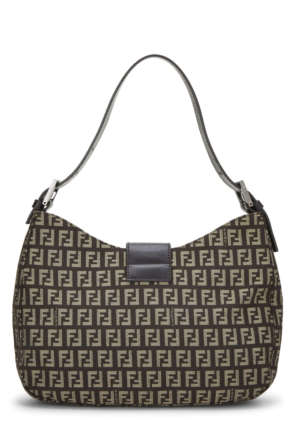 Fendi,  Brown Zucchino Shoulder Bag Small, Brown