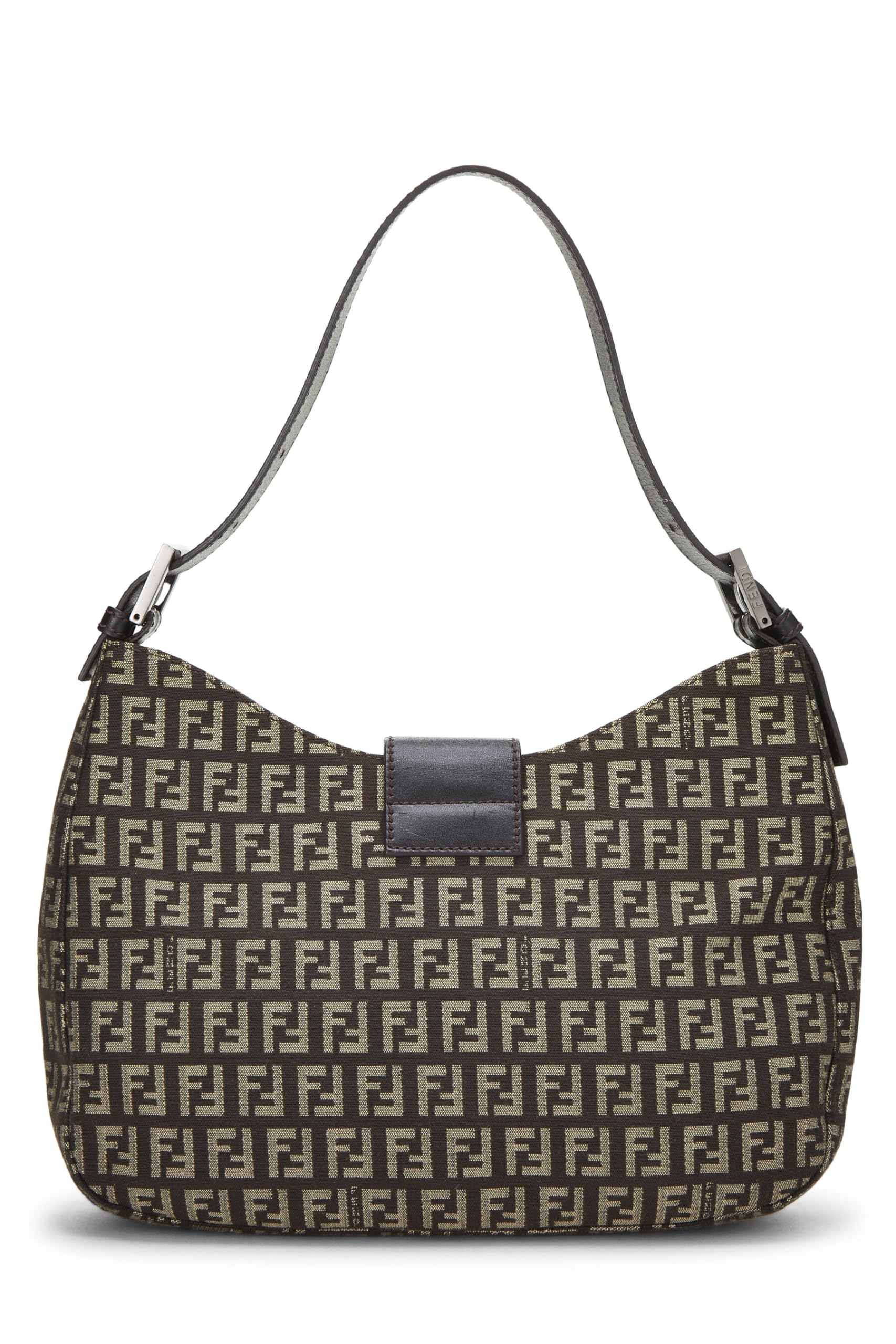 Fendi,  Brown Zucchino Shoulder Bag Small, Brown