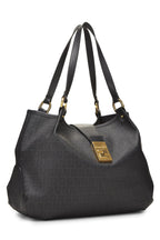 Fendi,  Black Zucchino Chiusura Tote, Black
