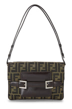 Fendi,  Brown Zucca Canvas Shoulder Bag, Brown