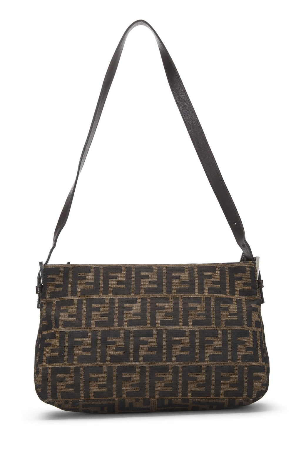 Fendi,  Brown Zucca Canvas Shoulder Bag, Brown