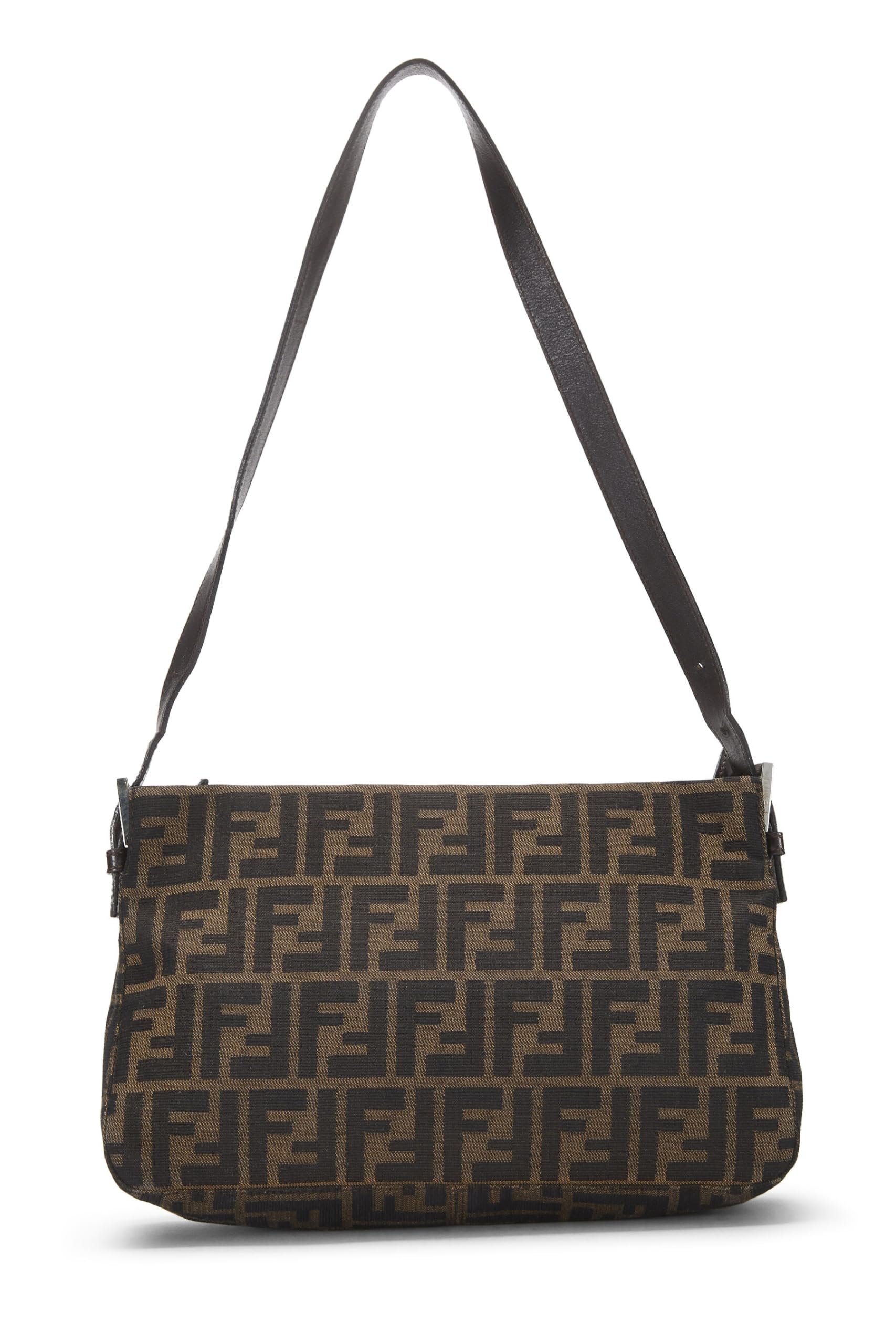 Fendi,  Brown Zucca Canvas Shoulder Bag, Brown