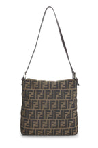 Fendi,  Brown Zucca Canvas Shoulder Bag, Brown