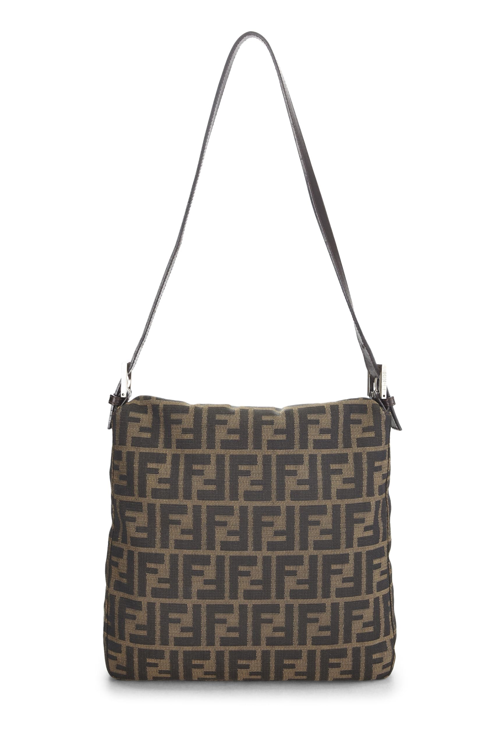 Fendi,  Brown Zucca Canvas Shoulder Bag, Brown