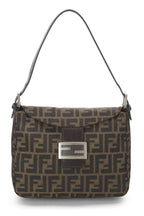 Fendi,  Brown Zucca Canvas Shoulder Bag, Brown