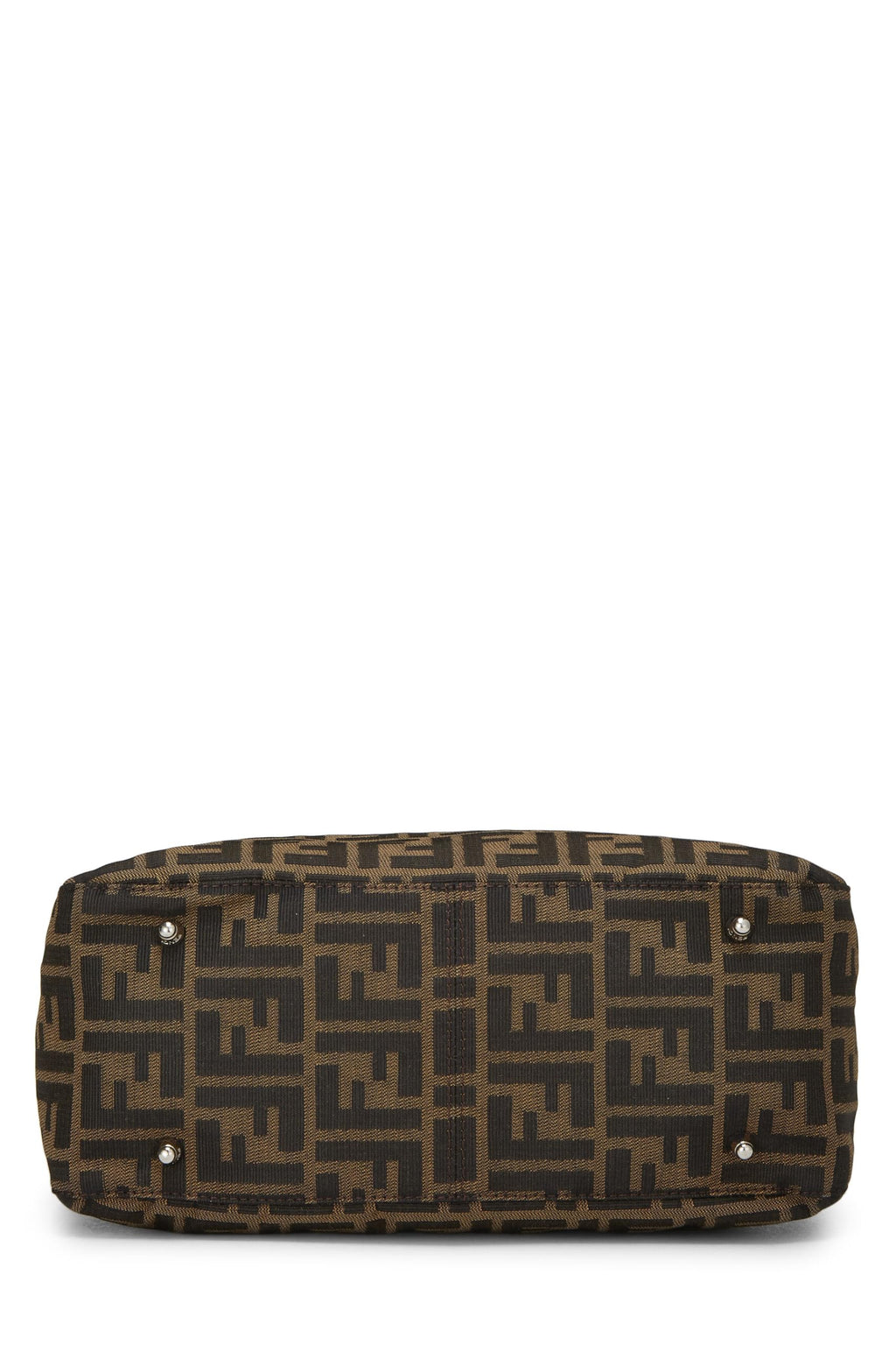 Fendi,  Brown Zucca Canvas Handbag Small, Brown