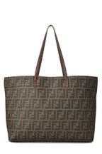 Fendi,  Brown Zucca Coated Canvas Roll Tote Small, Pink