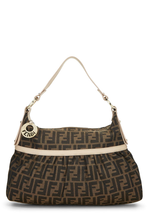 Fendi,  Pink Zucca Canvas Chef Hobo, Pink