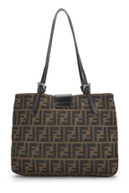 Fendi,  Blrown Zucca Canvas Tote Small, Brown